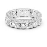Gold Ring R30, White Gold