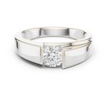 Gold Men's Ring GGR-0025, White Gold