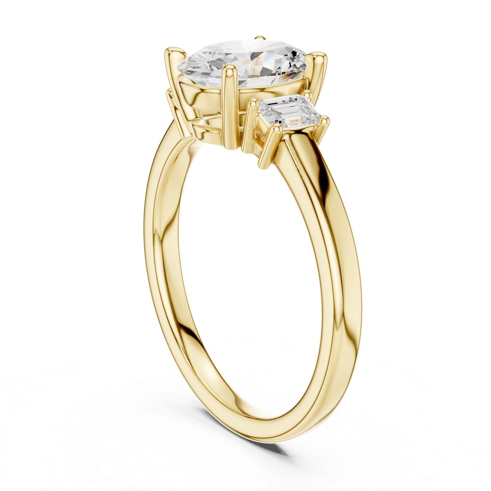 Gold Ring DDLR-869, Yellow Gold, view 1