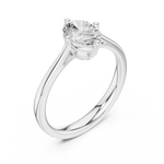 Gold Ring DDLR-569, White Gold, view 2