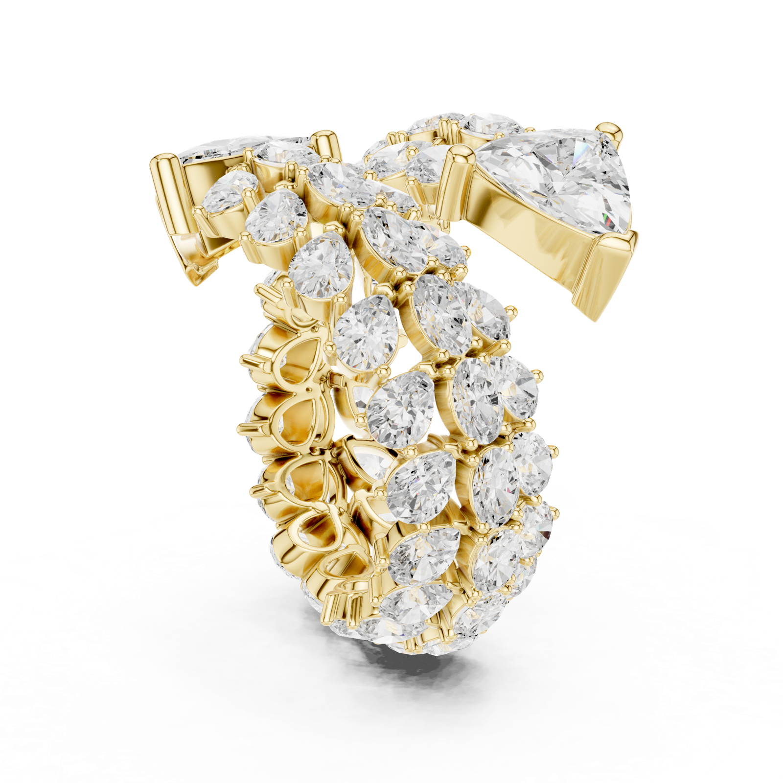 Gold Ring DDLR-845, Yellow Gold, view 1