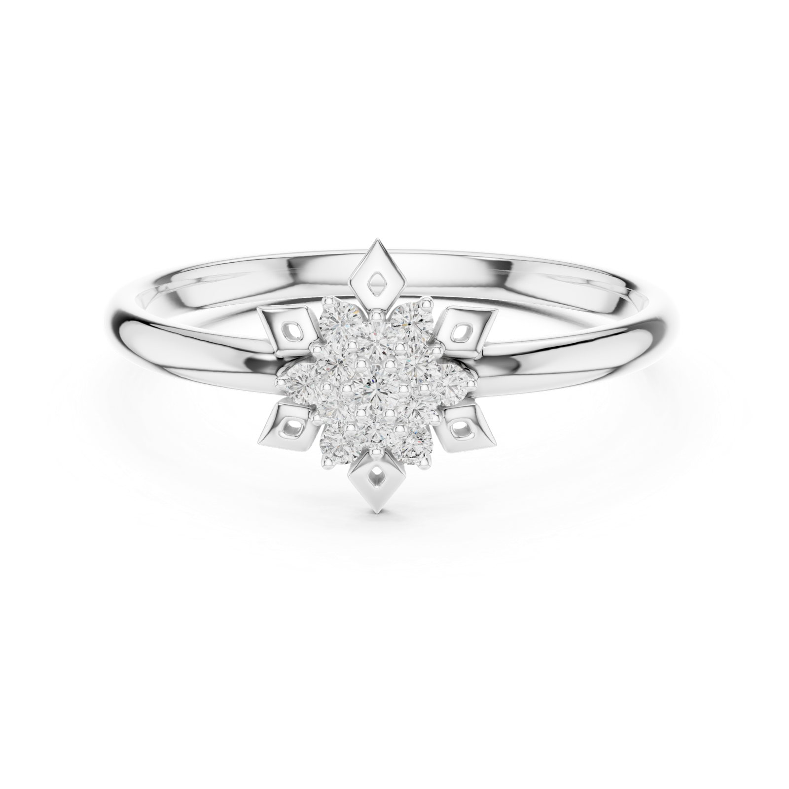 Gold Ring 1 (279), White Gold, view 4