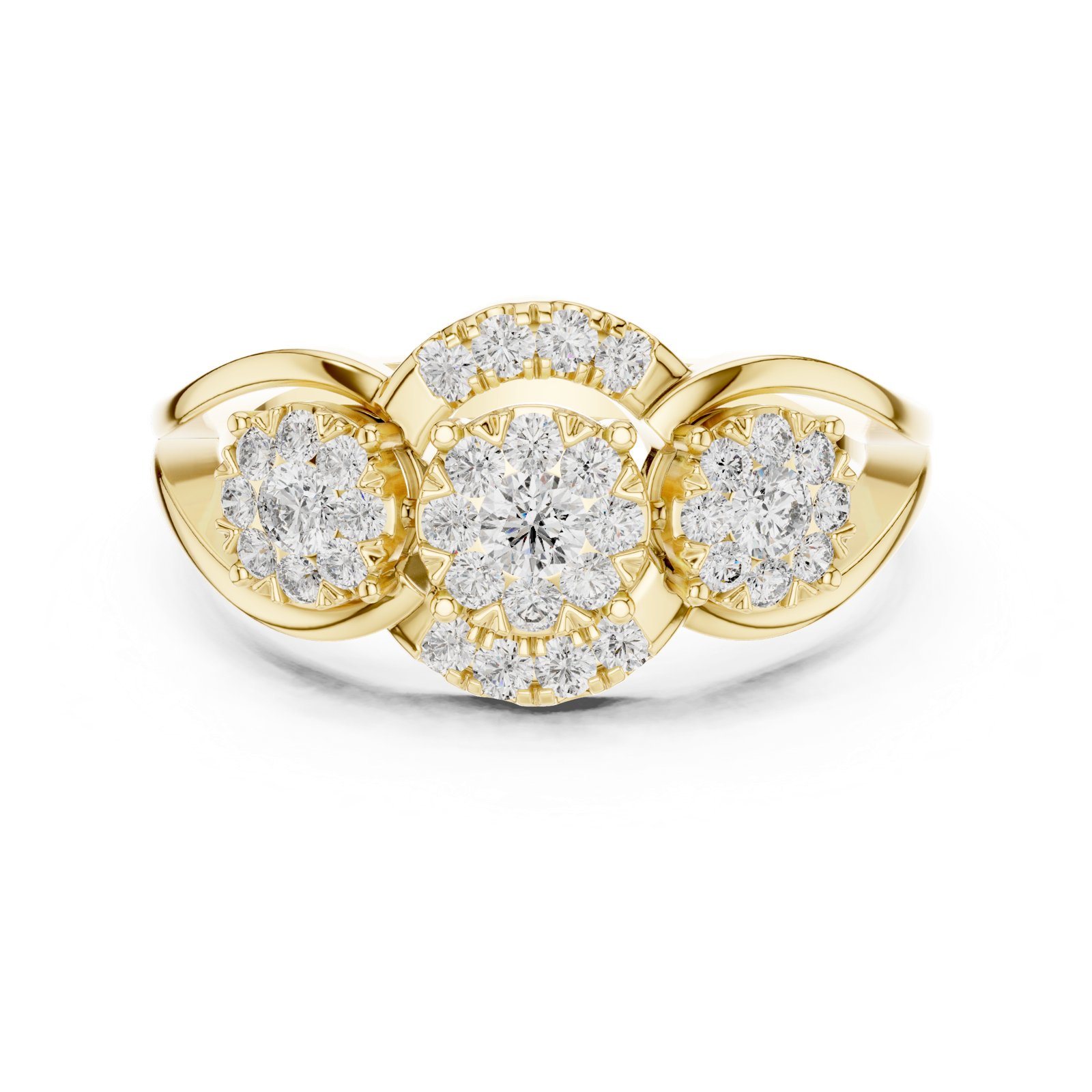 Gold Ring 19-120015L, Yellow Gold, view 4