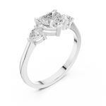 Gold Ring HLR-234, White Gold, view 2