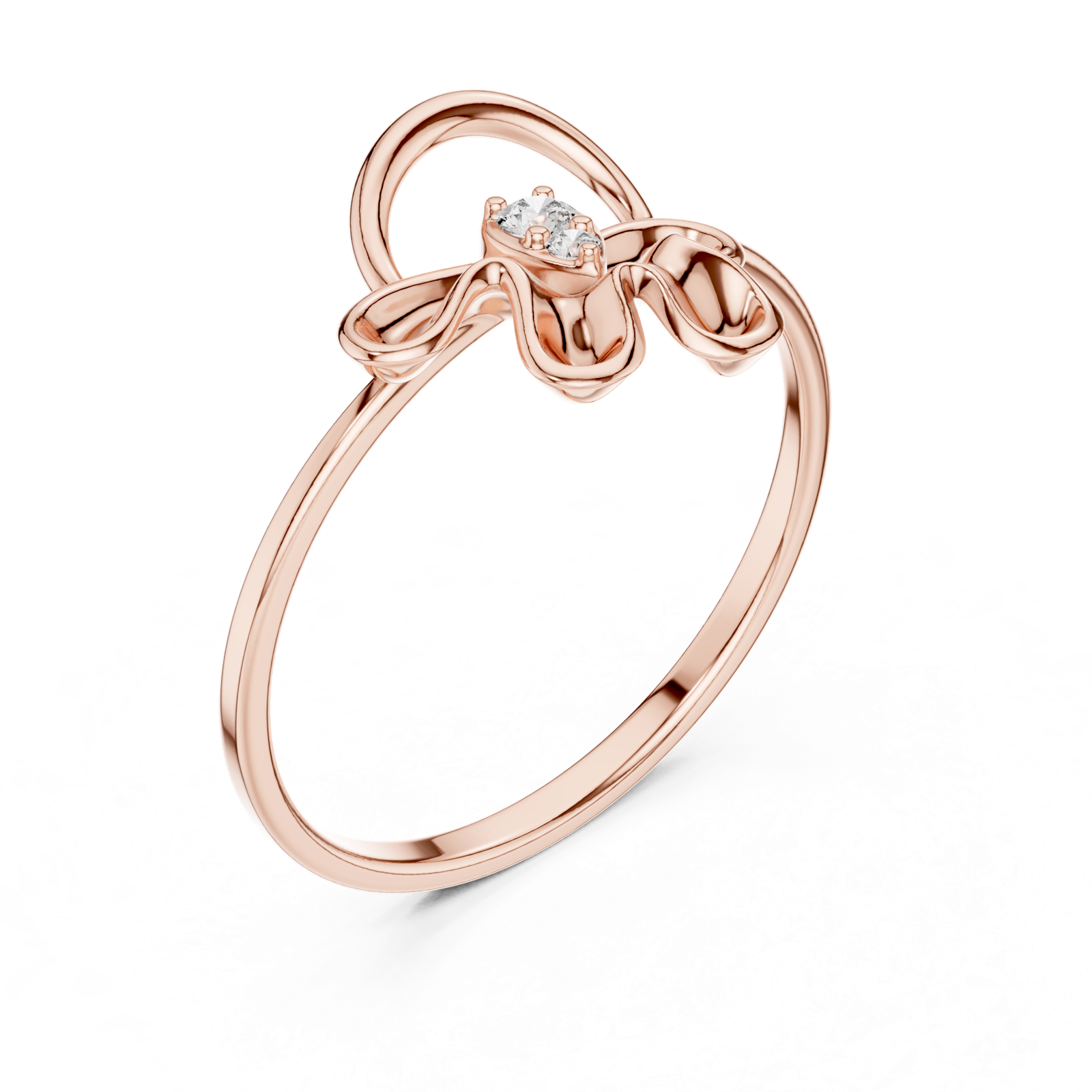 Gold Ring 1 (217), Rose Gold, view 2