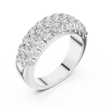 Gold Ring L03-01, White Gold, view 2