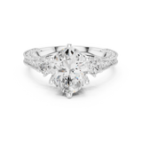 Gold Ring DDLR-282, White Gold, view 4