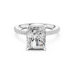 Gold Ring DDLR-1019, White Gold, view 4