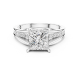 Gold Ring DDLR-997, White Gold, view 4
