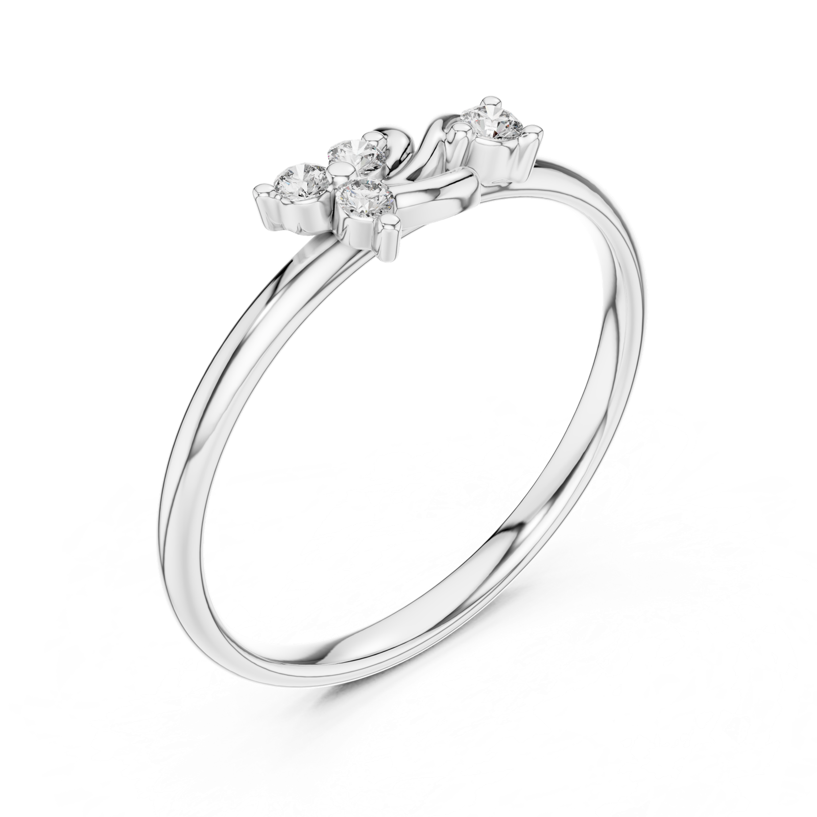 Gold Ring 1 (359), White Gold, view 2