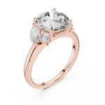 Gold Ring DDLR-074, Rose Gold, view 2