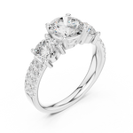 Gold Ring DDLR-715, White Gold, view 2