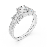 Gold Ring DDLR-715, White Gold, view 2