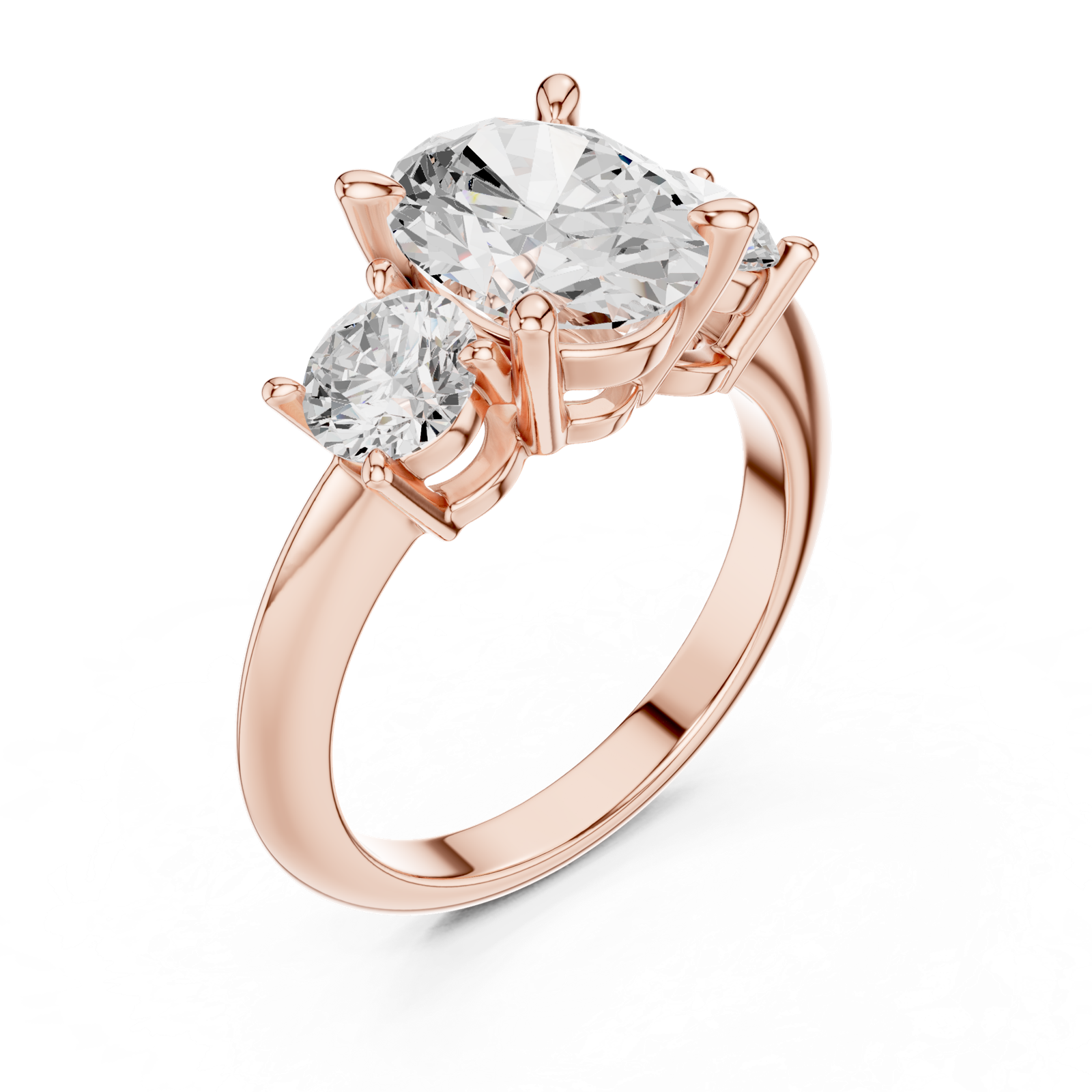 Gold Ring DDLR-902, Rose Gold, view 2