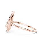 Gold Ring DR-6188, Rose Gold, view 3