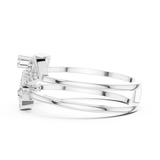 Gold Ring LR-01 (73), White Gold, view 3
