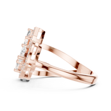 Gold Ring DDLR-530, Rose Gold, view 3
