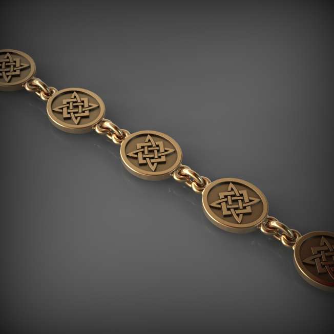 14K Solid Gold Men's Statement Link Chain, Yellow Gold
