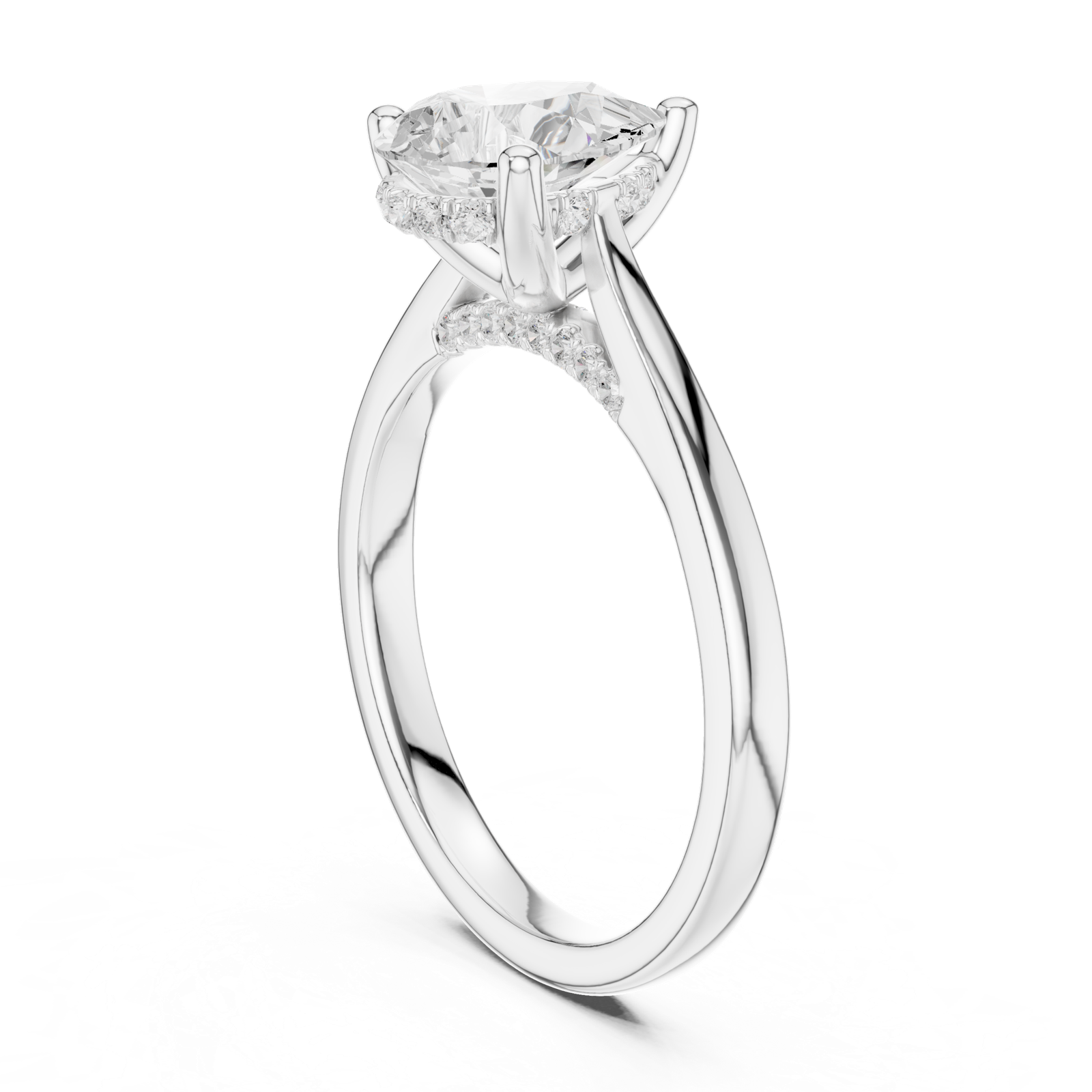 Gold Ring DDLR-987, White Gold
