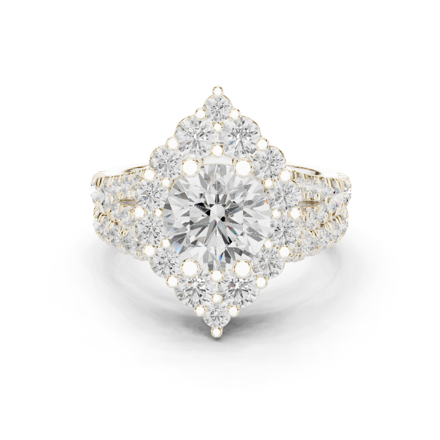 Gold Ring DDLR-297, White Gold