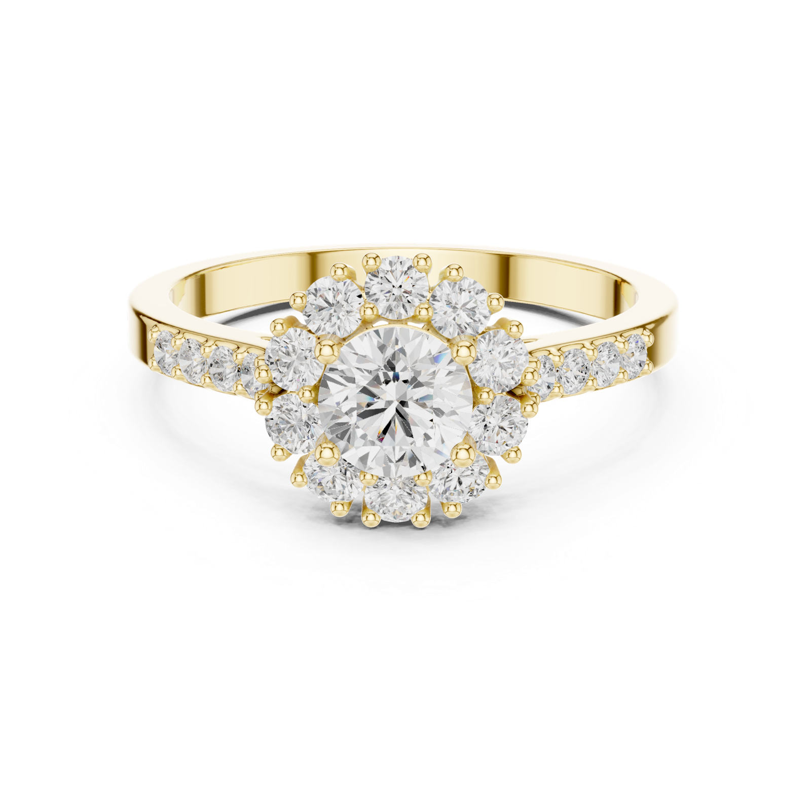 Gold Ring ALR-66, Yellow Gold, view 4