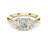 Gold Ring DDLR-853, Yellow Gold, view 4