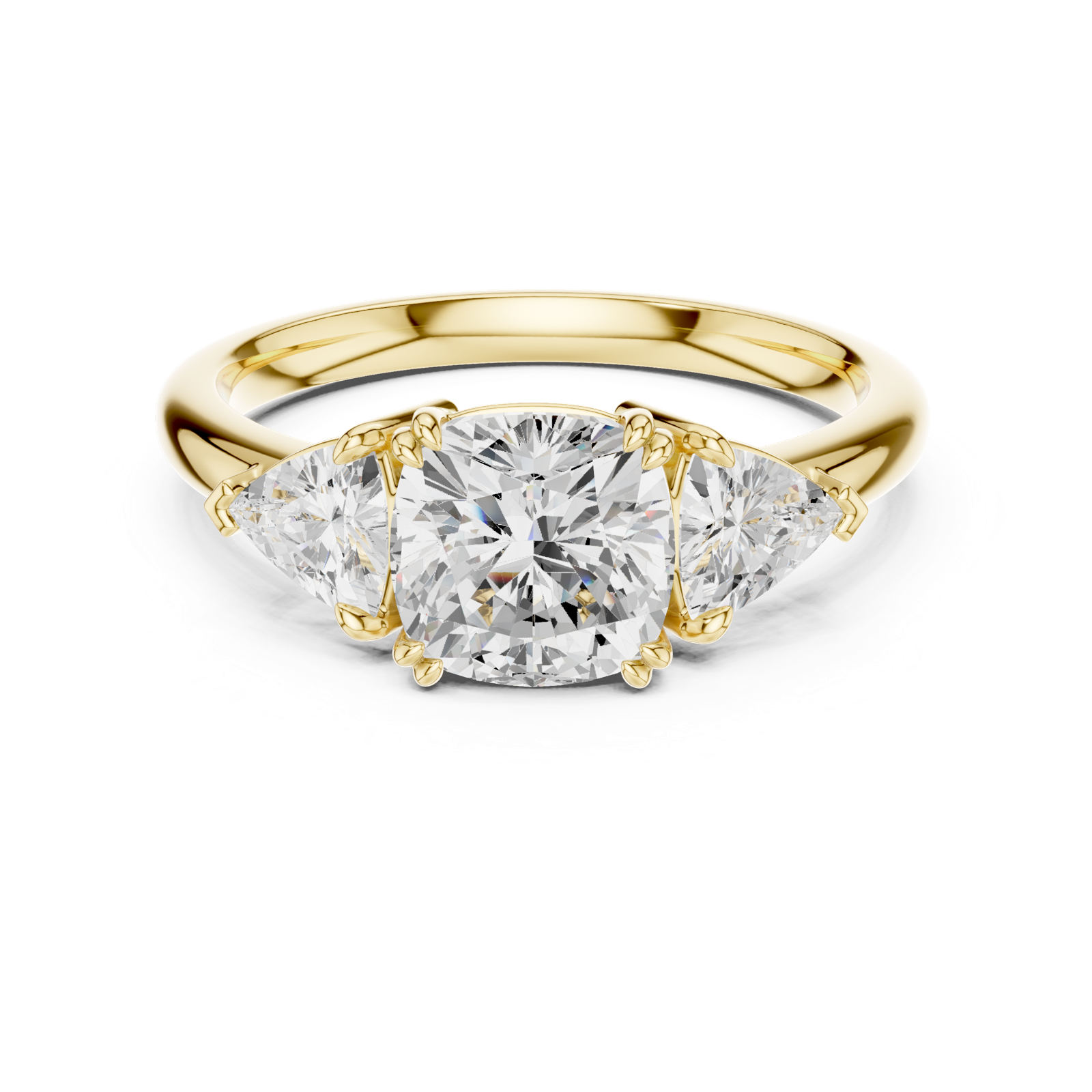 Gold Ring DDLR-853, Yellow Gold, view 4