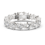 14K Solid Gold Lab Diamond Bracelet, White Gold