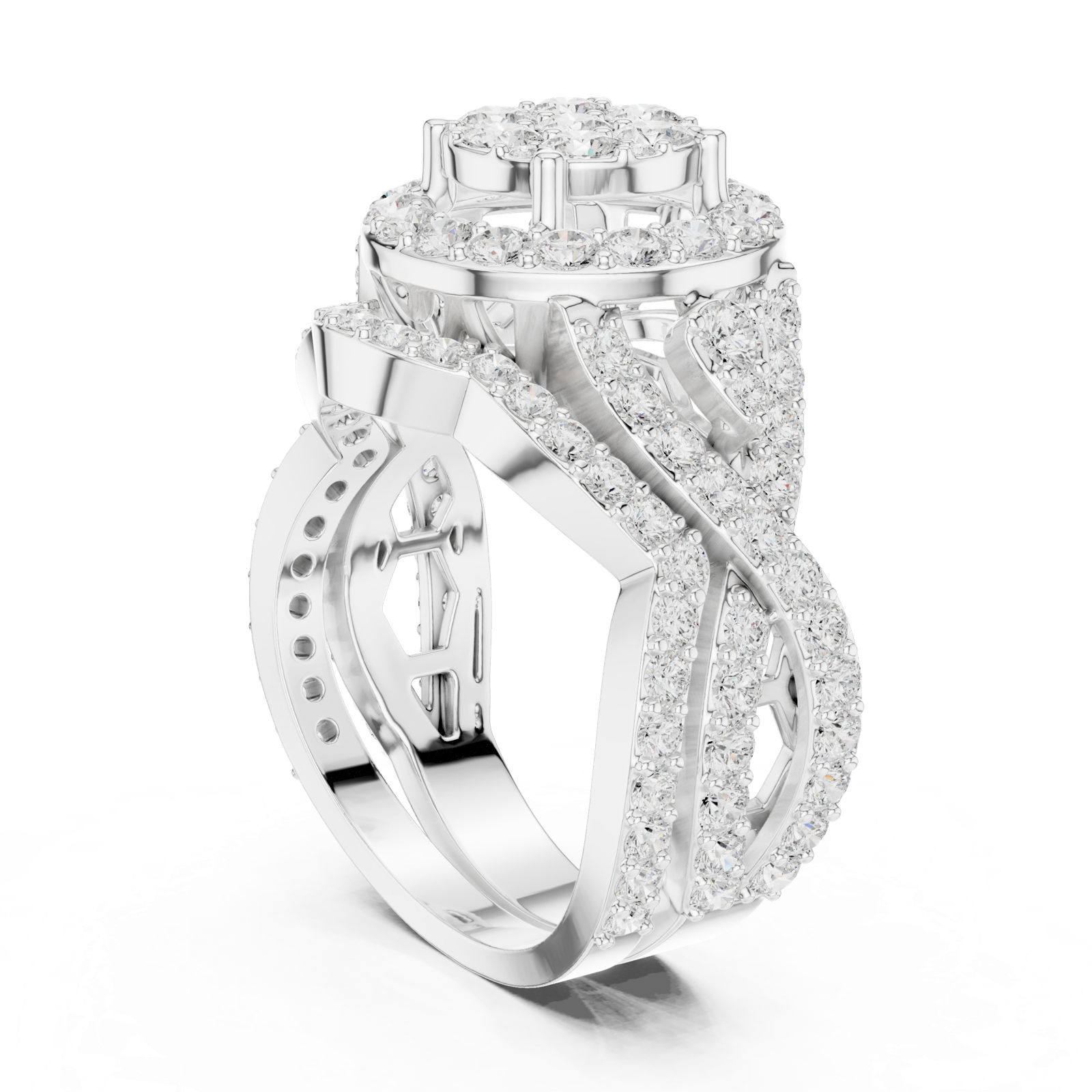 Gold Ring DDLR-582, White Gold