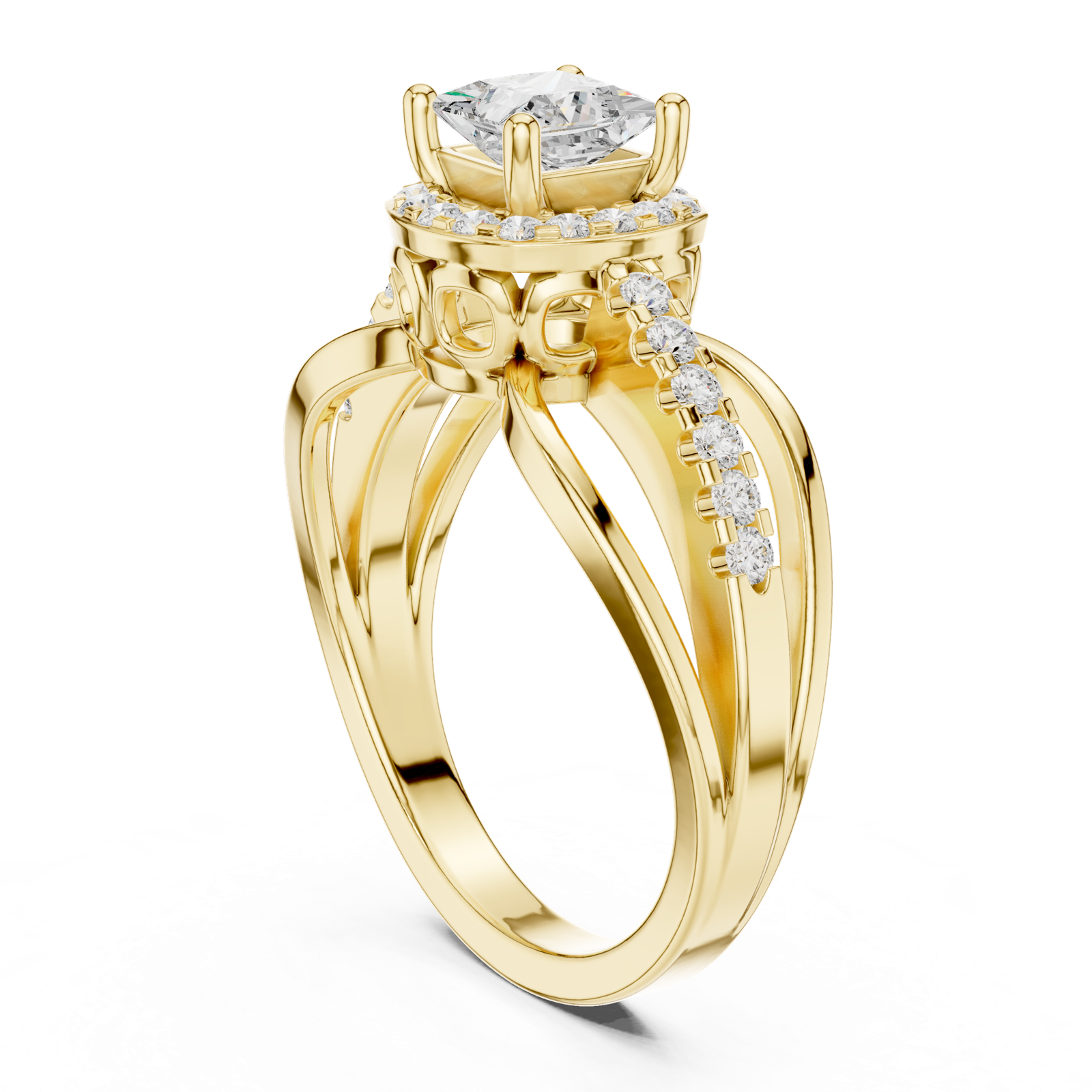 Gold Ring DDLR-486, Yellow Gold