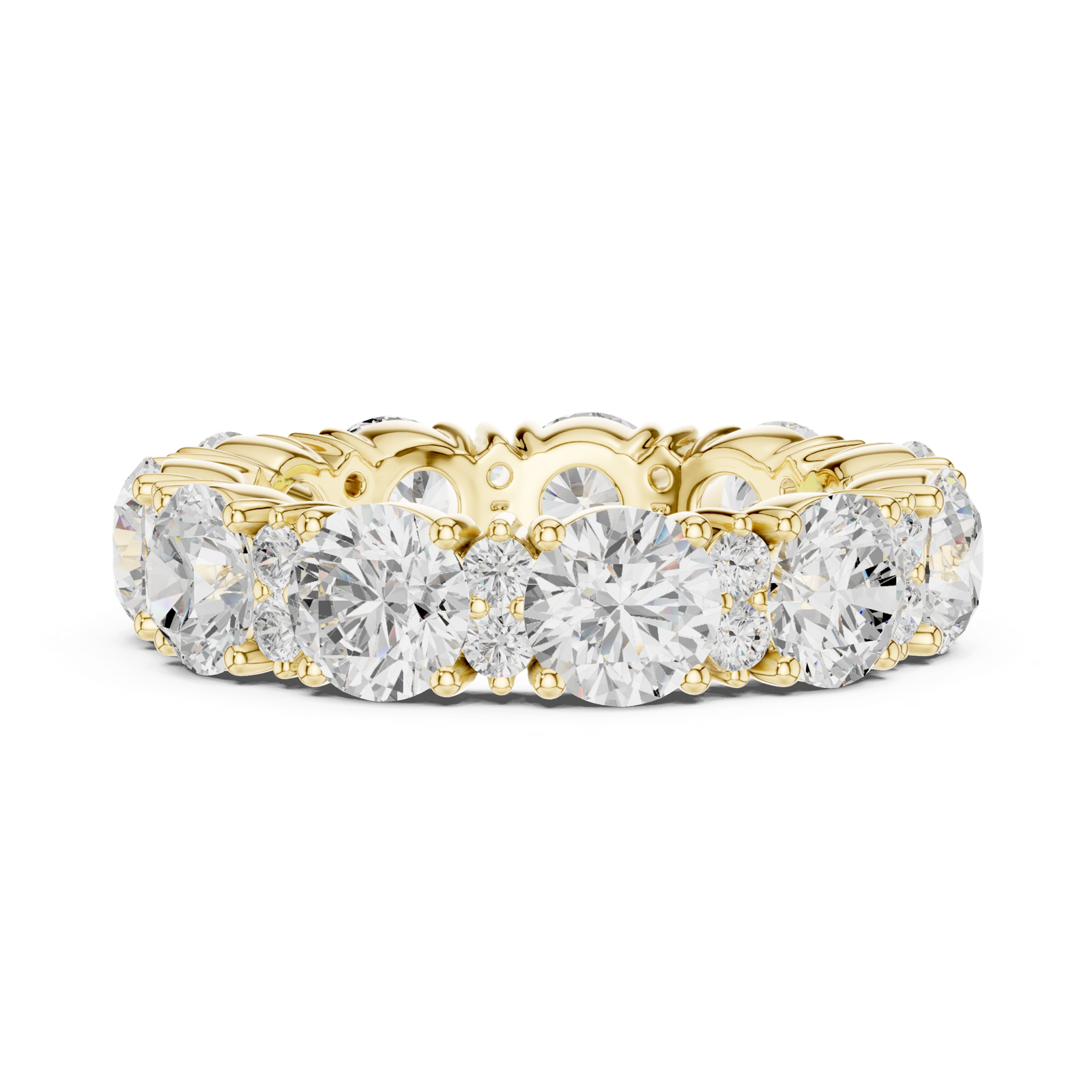 Gold Ring DDLR-707, Yellow Gold, view 3