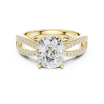 Gold Ring DDLR-734, Yellow Gold, view 4