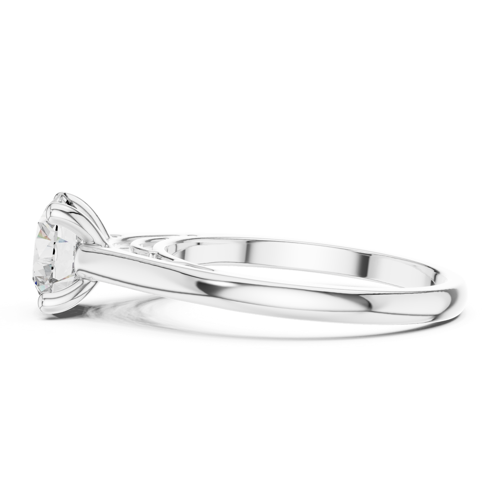 Gold Ring DDLR-159, White Gold, view 3