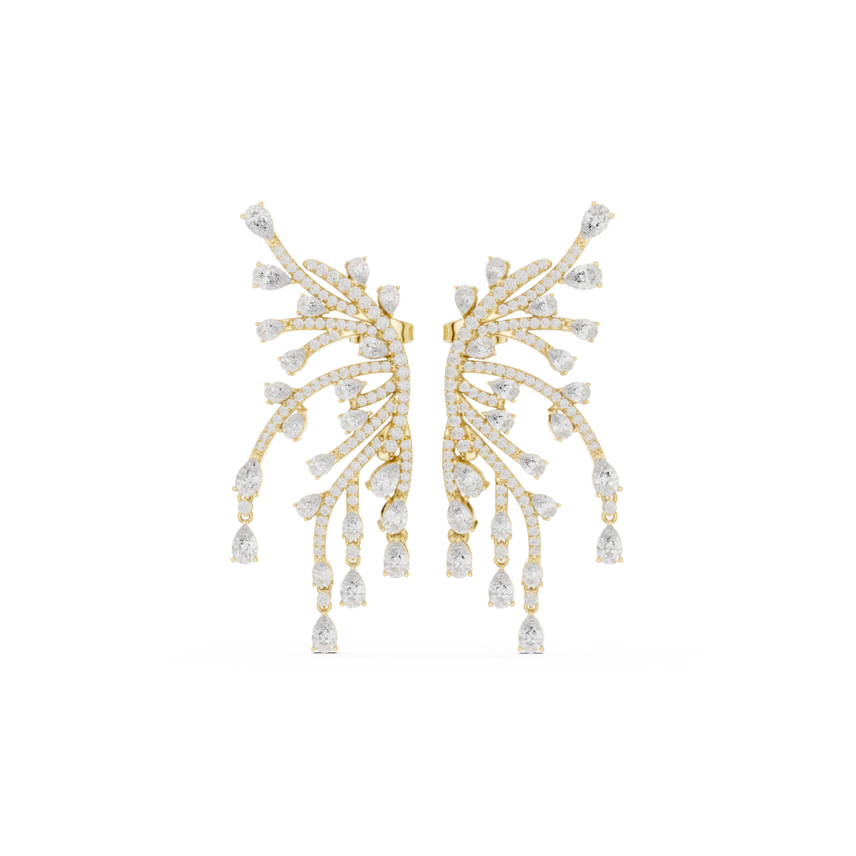 Gold Earrings SBER(41), Yellow Gold