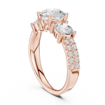 Gold Ring DDLR-715, Rose Gold, view 1