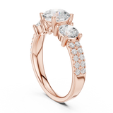 Gold Ring DDLR-715, Rose Gold, view 1