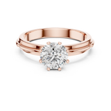 Gold Ring LR-0006, Rose Gold, view 4