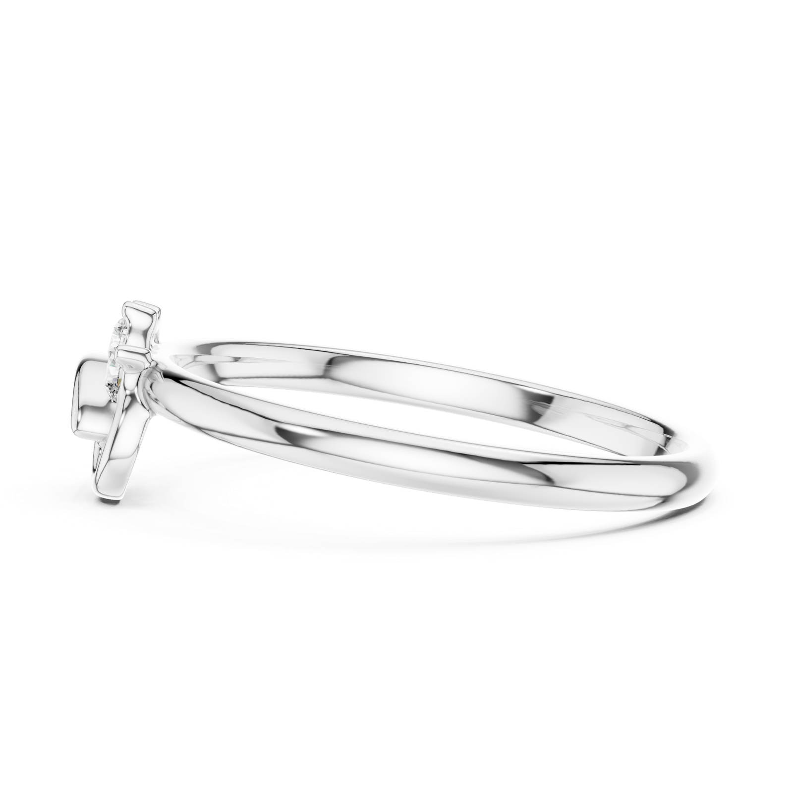 Gold Ring 1 (361), White Gold, view 3