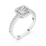 Gold Ring DDLR-765, White Gold, view 2