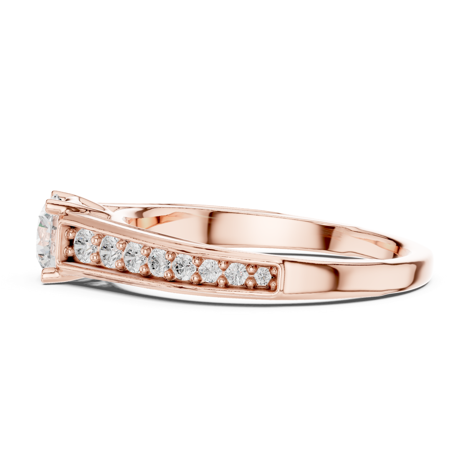 Gold Ring LR-0309, Rose Gold, view 3