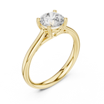 Gold Ring DDLR-633, Yellow Gold, view 2