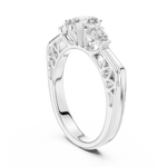 Gold Ring LR-0031, White Gold, view 1