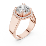 Gold Ring DDLR-362, Rose Gold, view 2