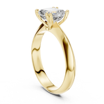 Gold Jewelry L36-8, Asscher center stone, Yellow Gold, view 1