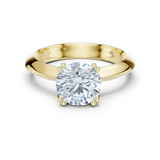 Gold Jewelry L36-8, Round center stone, Yellow Gold