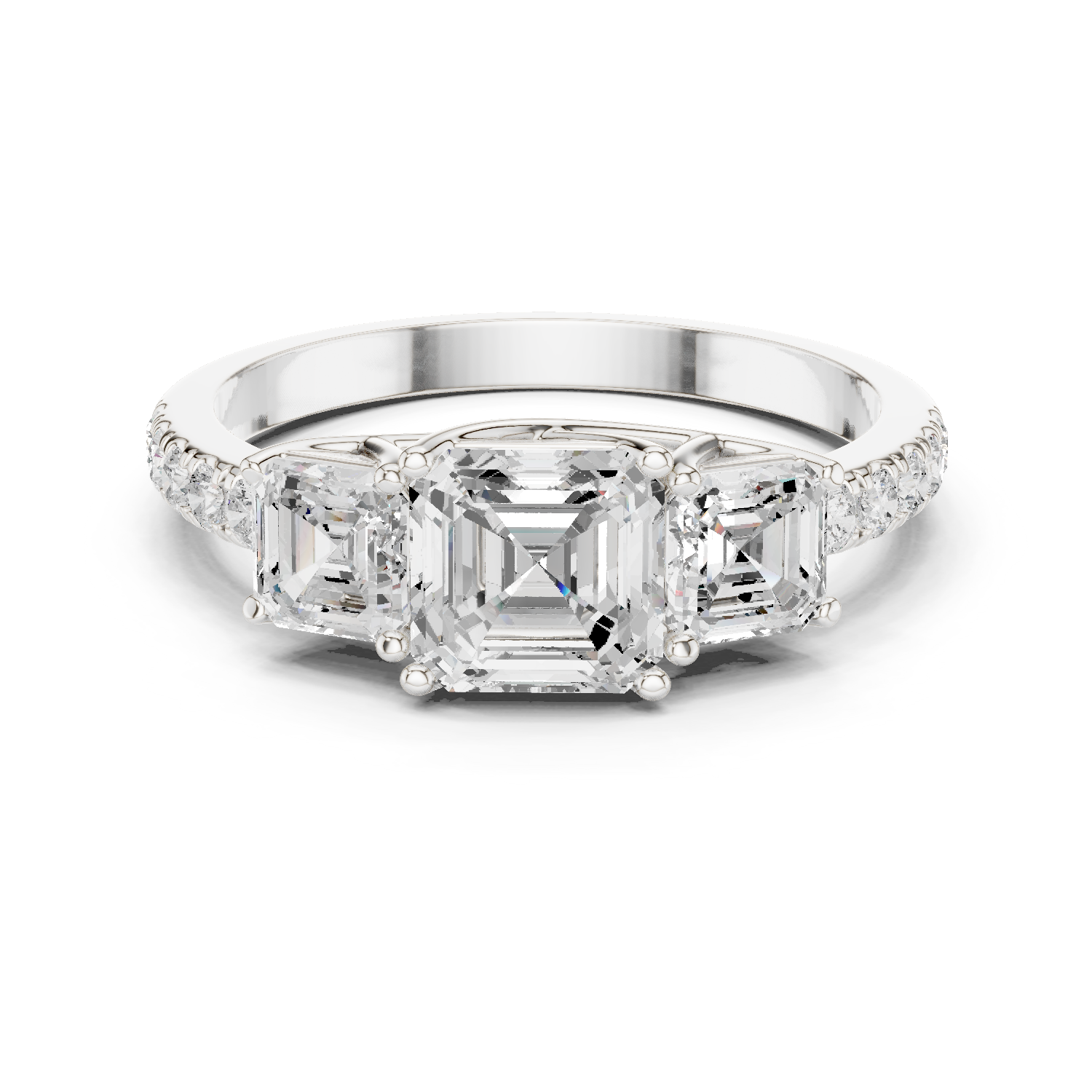 Gold Ring DDLR-1113, White Gold