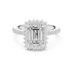 Gold Ring DDLR-731, White Gold, view 4