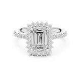 Gold Ring DDLR-731, White Gold, view 4