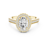 Gold Ring DDLR-417, Yellow Gold, view 4