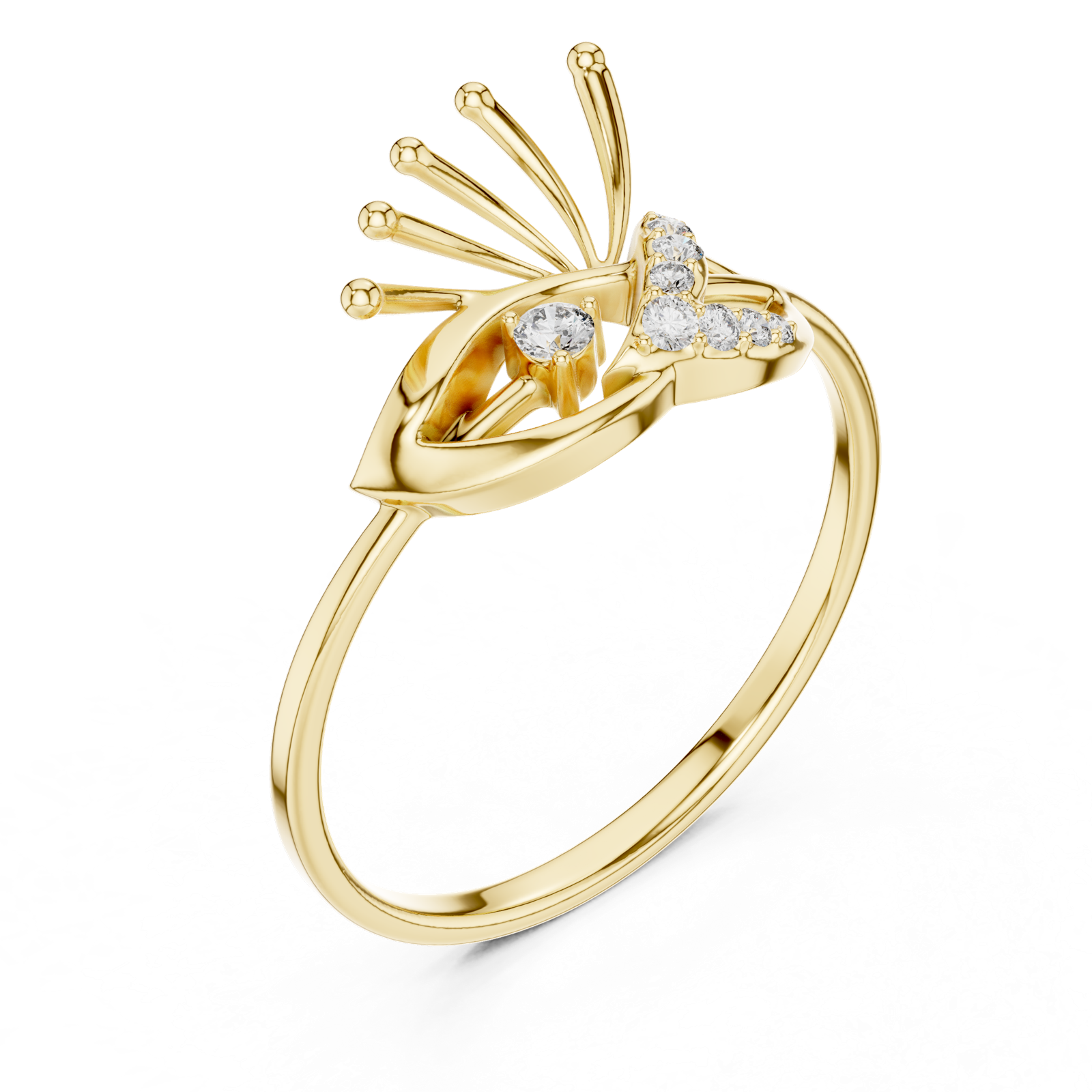 Gold Ring 1 (142), Yellow Gold, view 2